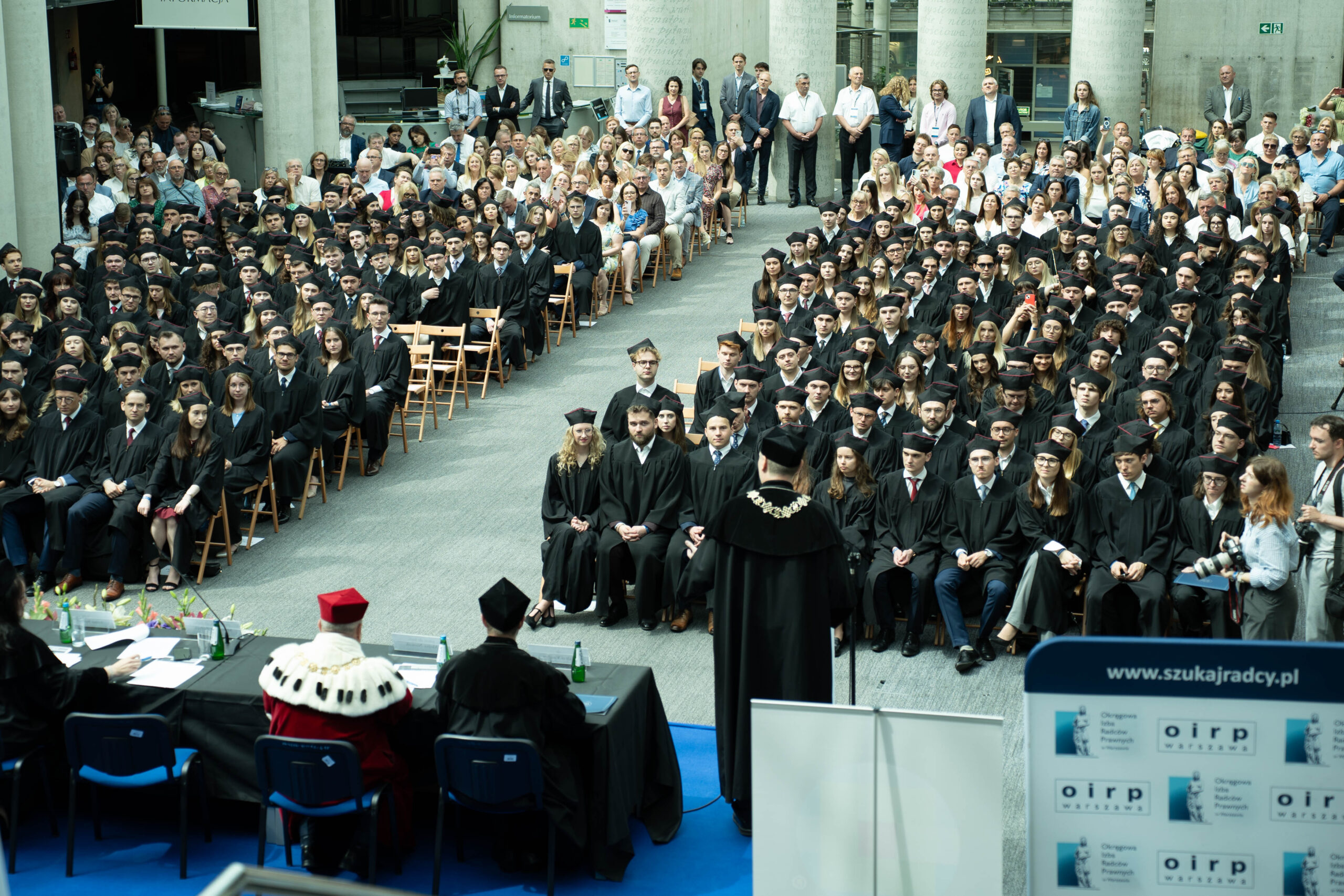 The President attending the WPiA UW graduation ceremony